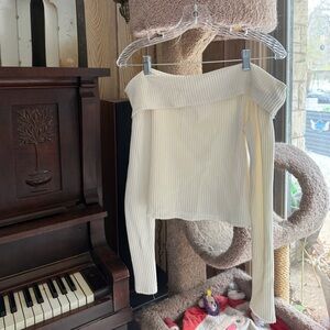 Wild Fable Ribbed Ivory Top